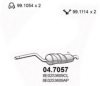 AUDI 8E0253609CL End Silencer